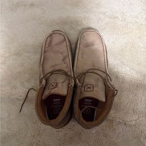 Twisted X women’s  Light Brown Suede Boots